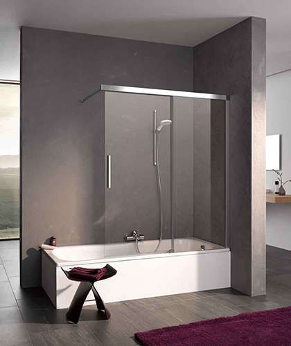 Paroi baignoire NICA NIH2R L100 1.5M argent poli v.clair clean ROTH - 1403036607