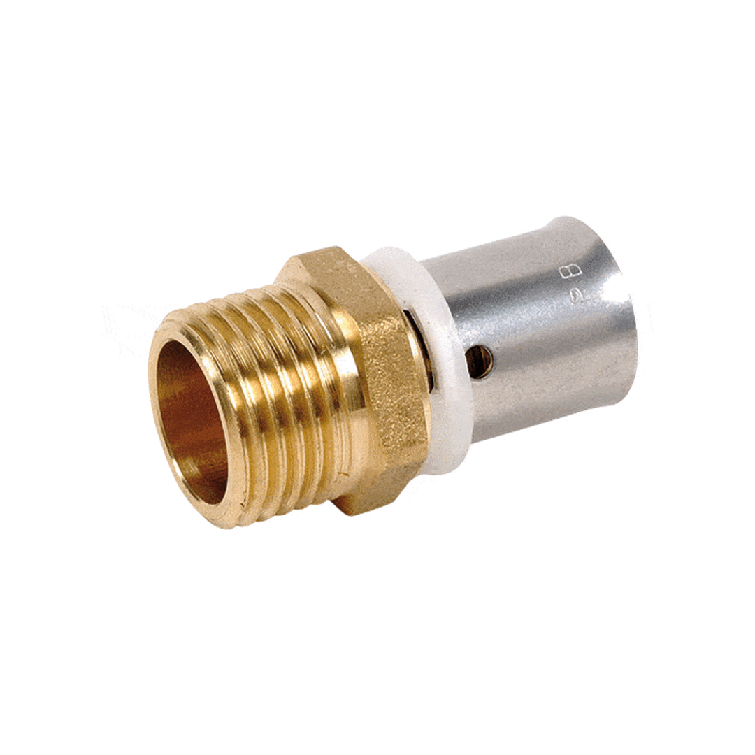 Mâle fixe à sertir 3/4" PER 20x25 Raccord type radial SERTIPRESS - RM425