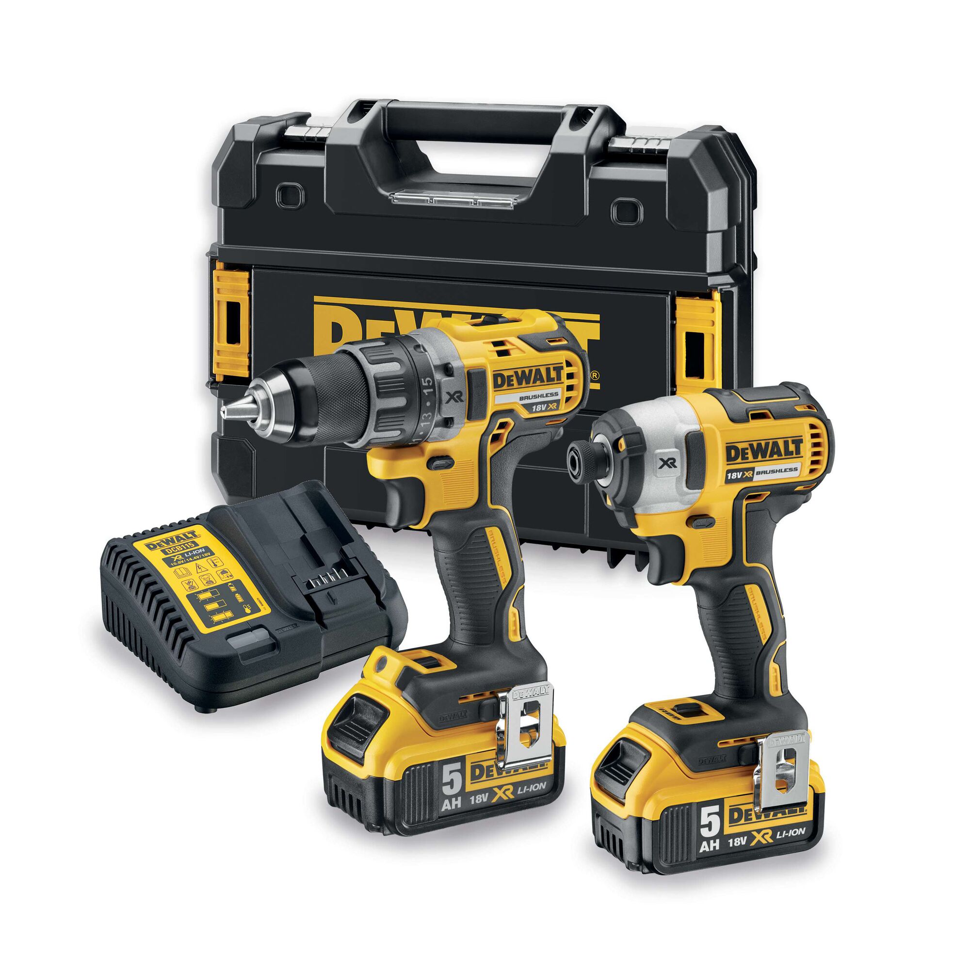 Kit 2 outils XR 18v 5Ah Li-Ion Brushless - DEWALT - DCK268P2T-QW