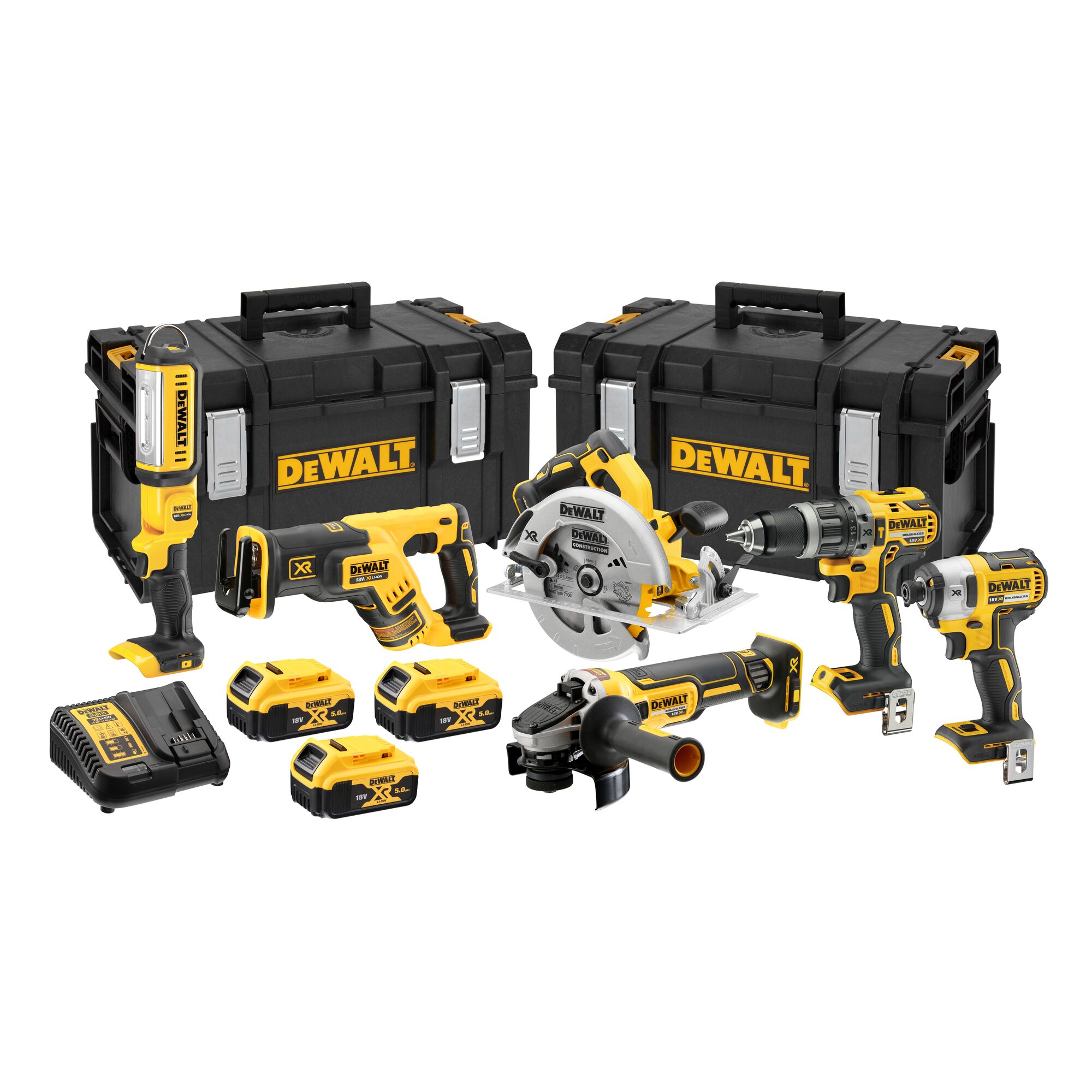 Kit 6 outils XR 18v 5Ah Li-Ion DCK623P3 - DEWALT - DCK623P3-QW