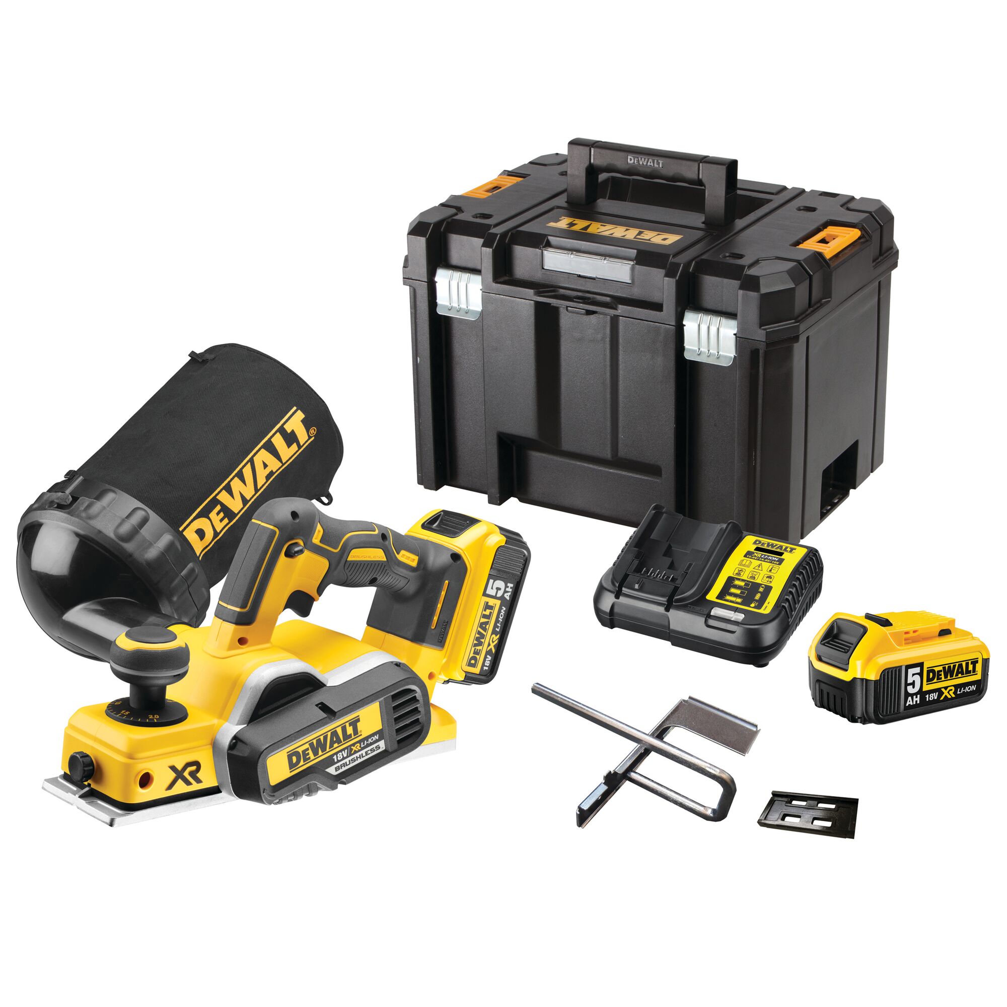 Rabot XR 18 V 5 Ah Li-Ion Brushless DEWALT - DCP580P2-QW