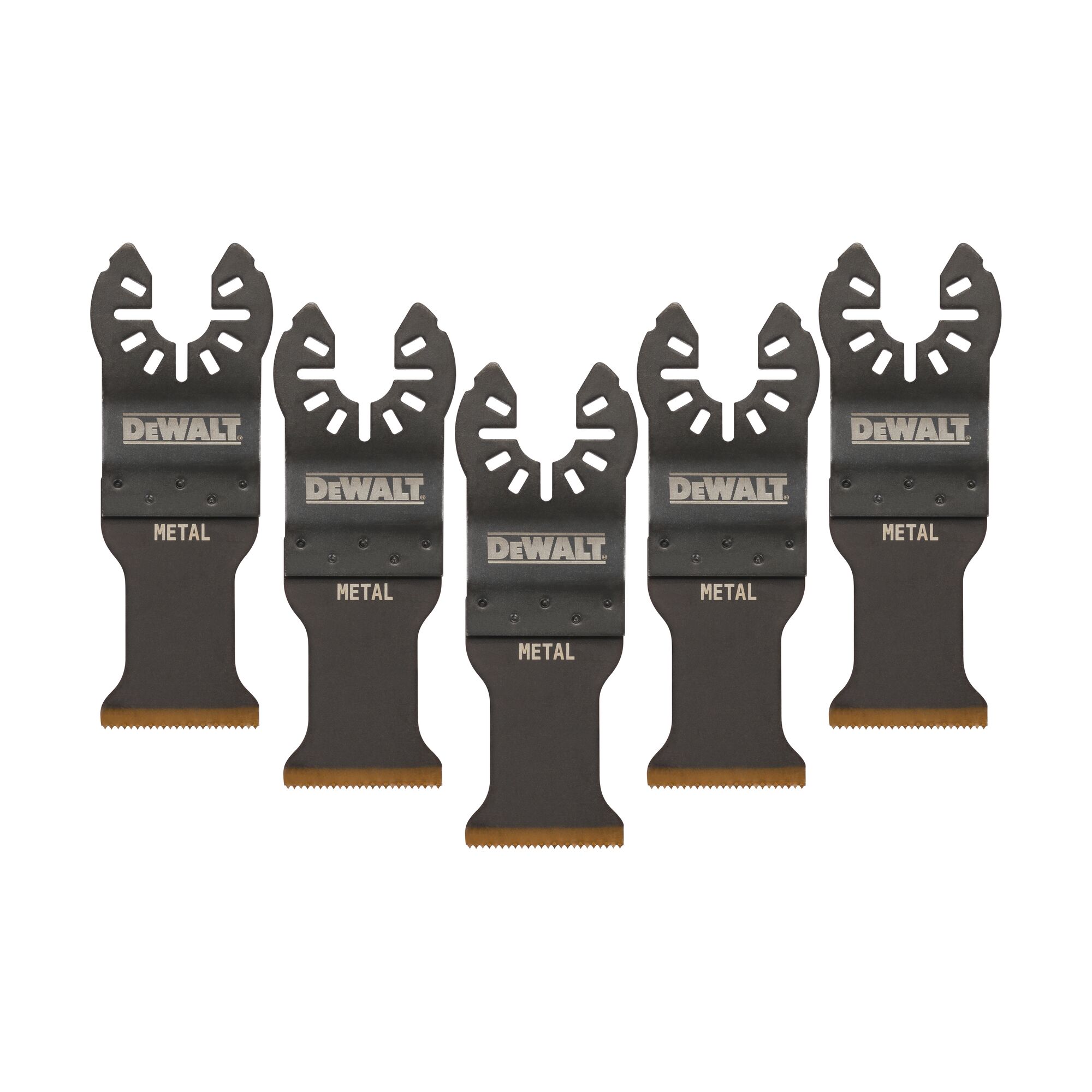 Jeu de 5 lames 30 x 43 mm pour multi-cutter Pour la découpe de métal DEWALT - DT20727-QZ
