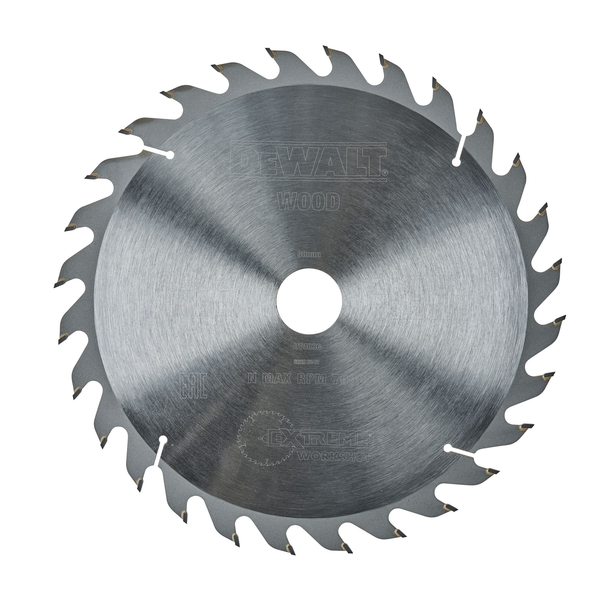 Lame de scie circulaire 235x30 mm, 28 dents, ATB/tronçonnage, angle d'attaque 25 DEWALT - DT4036-QZ