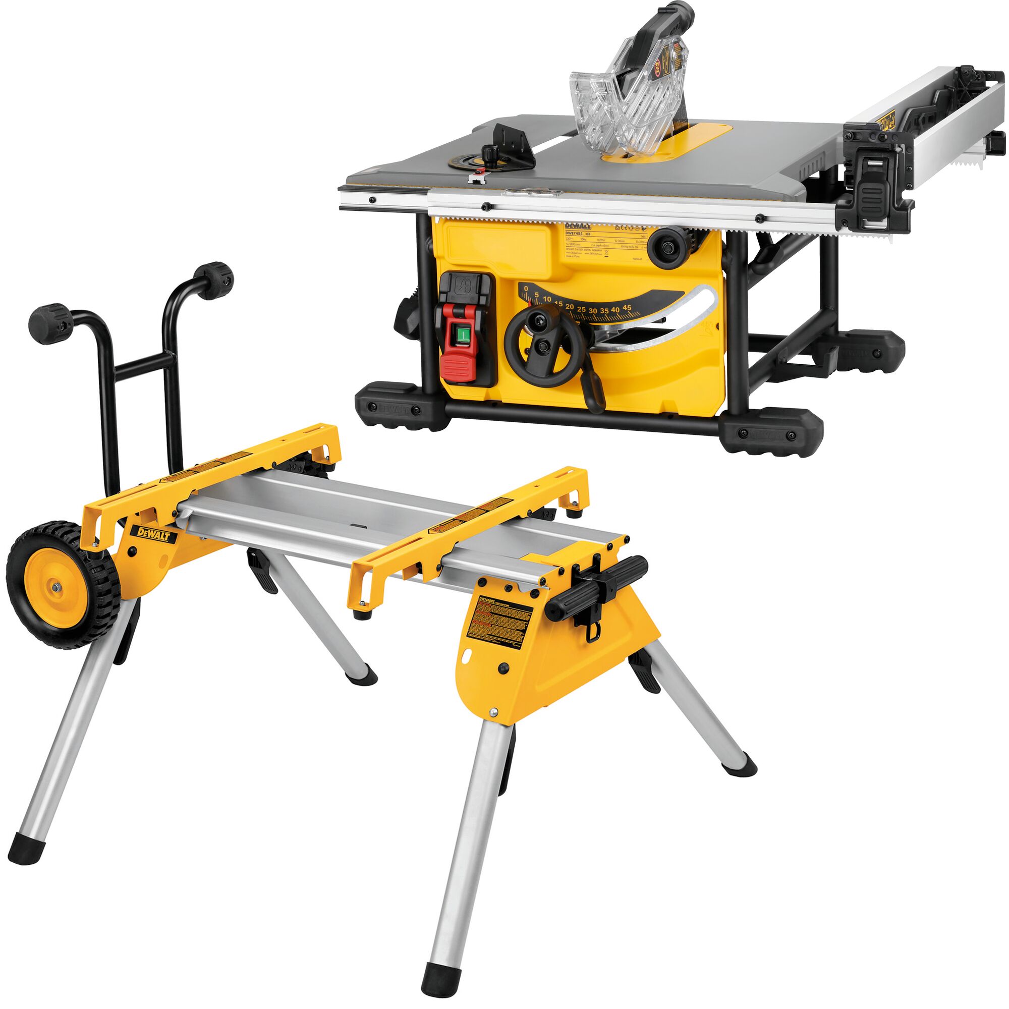 Scie à table 1850w 210 mm + piètement DWE7485RS - DEWALT - DWE7485RS-QS