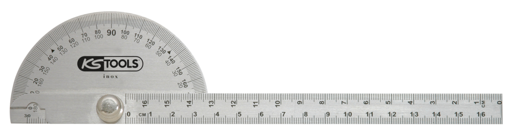 Reglet d'angle en inox, l.220 - KS TOOLS - 300.0700