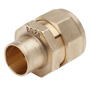 Raccord PE / Cuivre DN 20 à serrage tube de 22 livré en sachet - BANIDES - 2622220