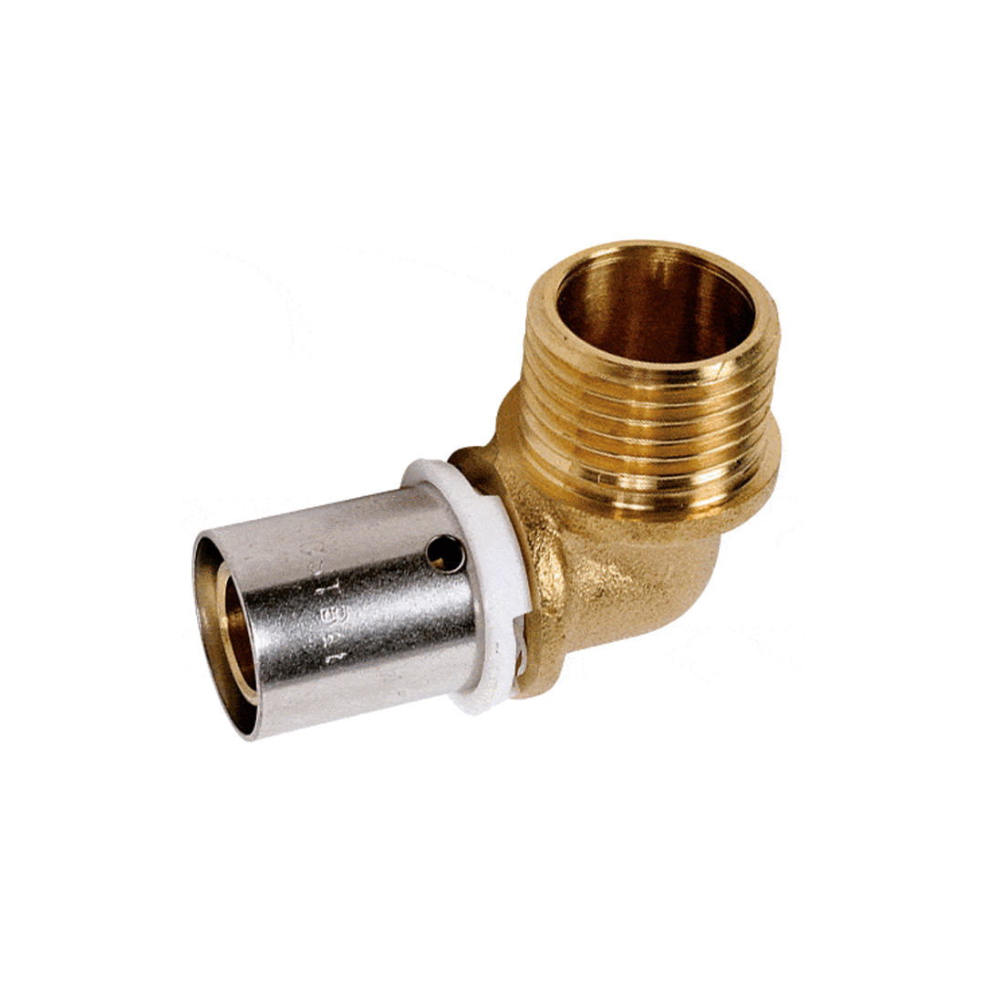 Coude male à sertir 3/4" PER 20x25 Raccord type radial SERTIPRESS - RCM425