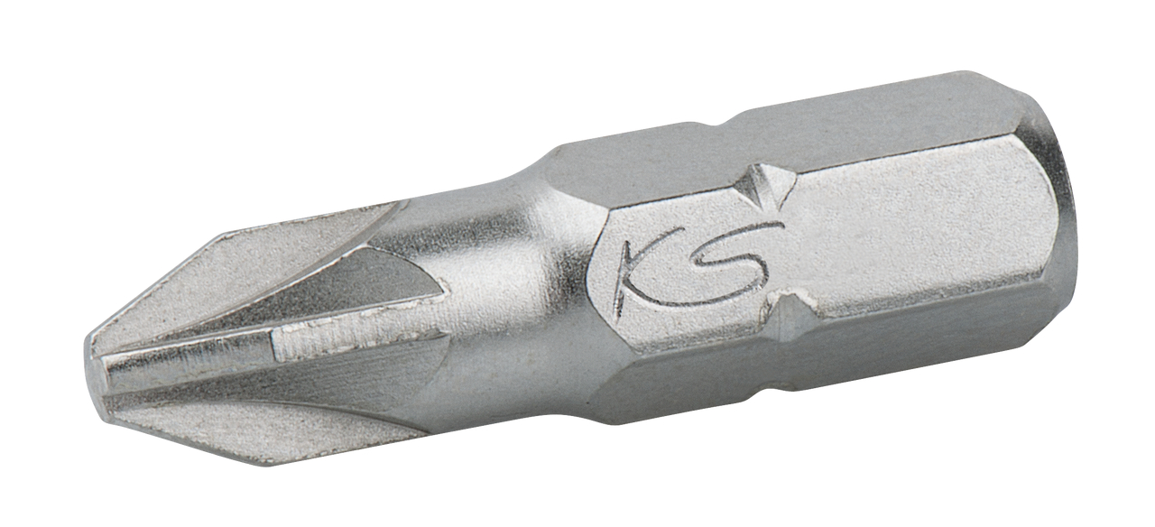 Boîte de 5 embouts de vissage pozidriv®, l.25 mm - 1/4'' - PZ2 - KS TOOLS - 911.2223