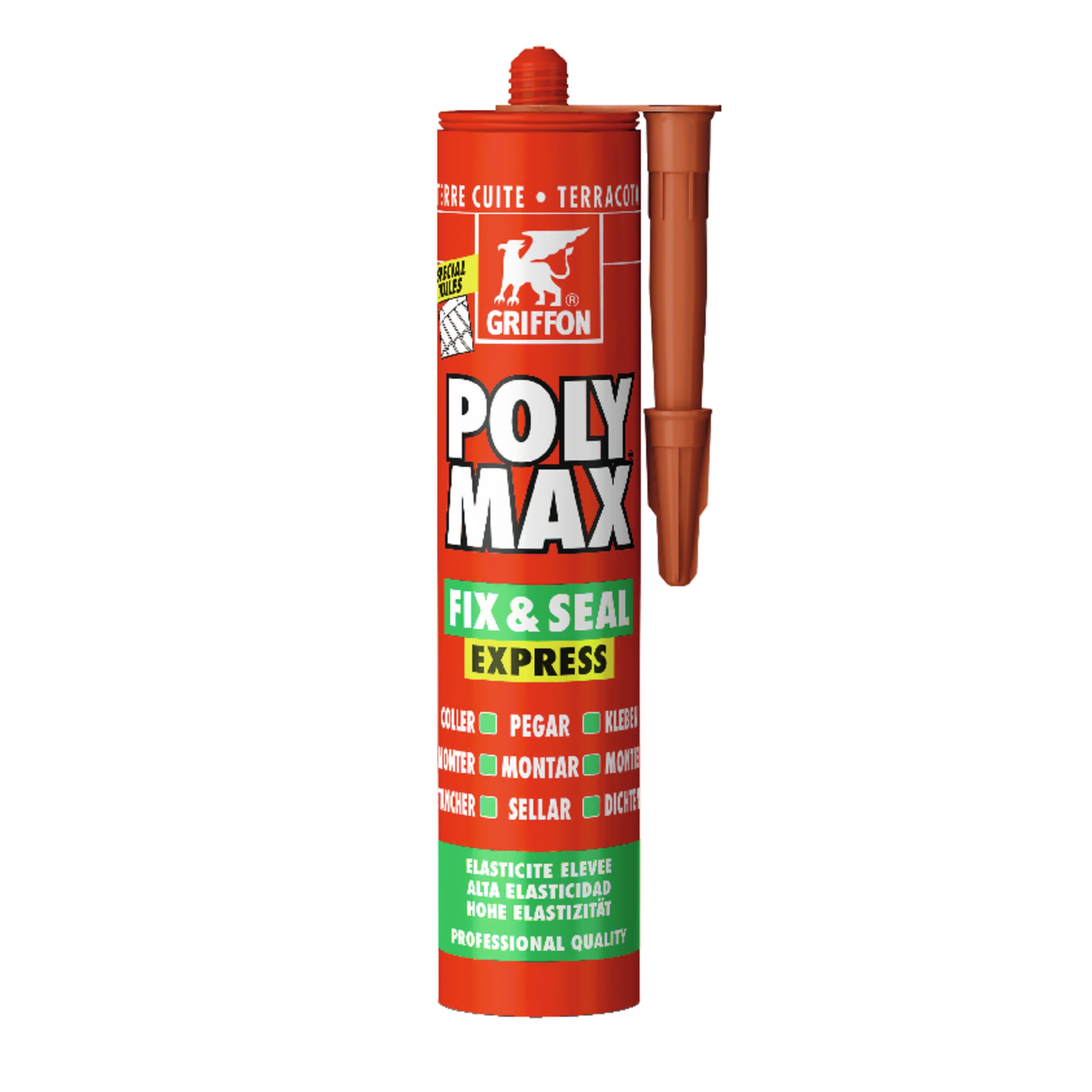 Poly Max Fix&Seal Express terracotta - cartouche 435 G GRIFFON - 6310414