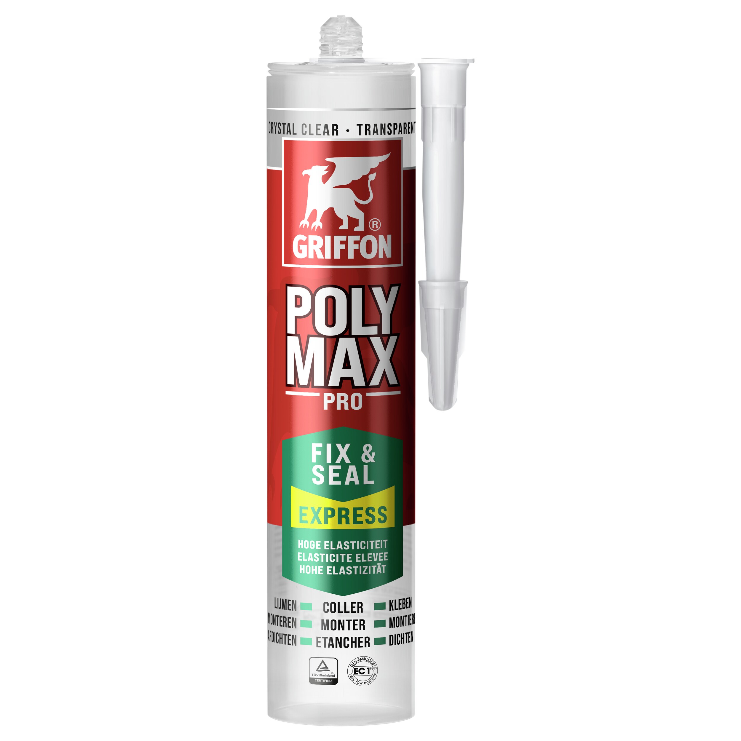 Poly Max Fix&Seal Express crystal - cartouche 300 G GRIFFON - 6150452