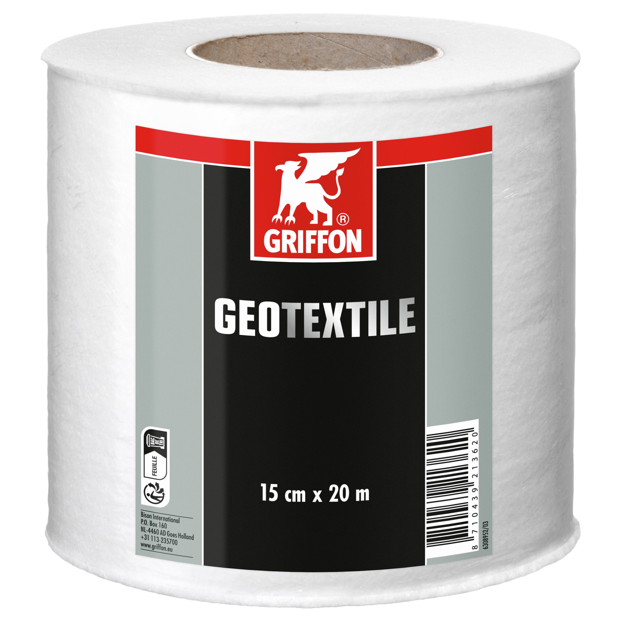HBS-200 Géotextile 15 cm x 20 M toile élastique de renfort - GRIFFON - 6308952