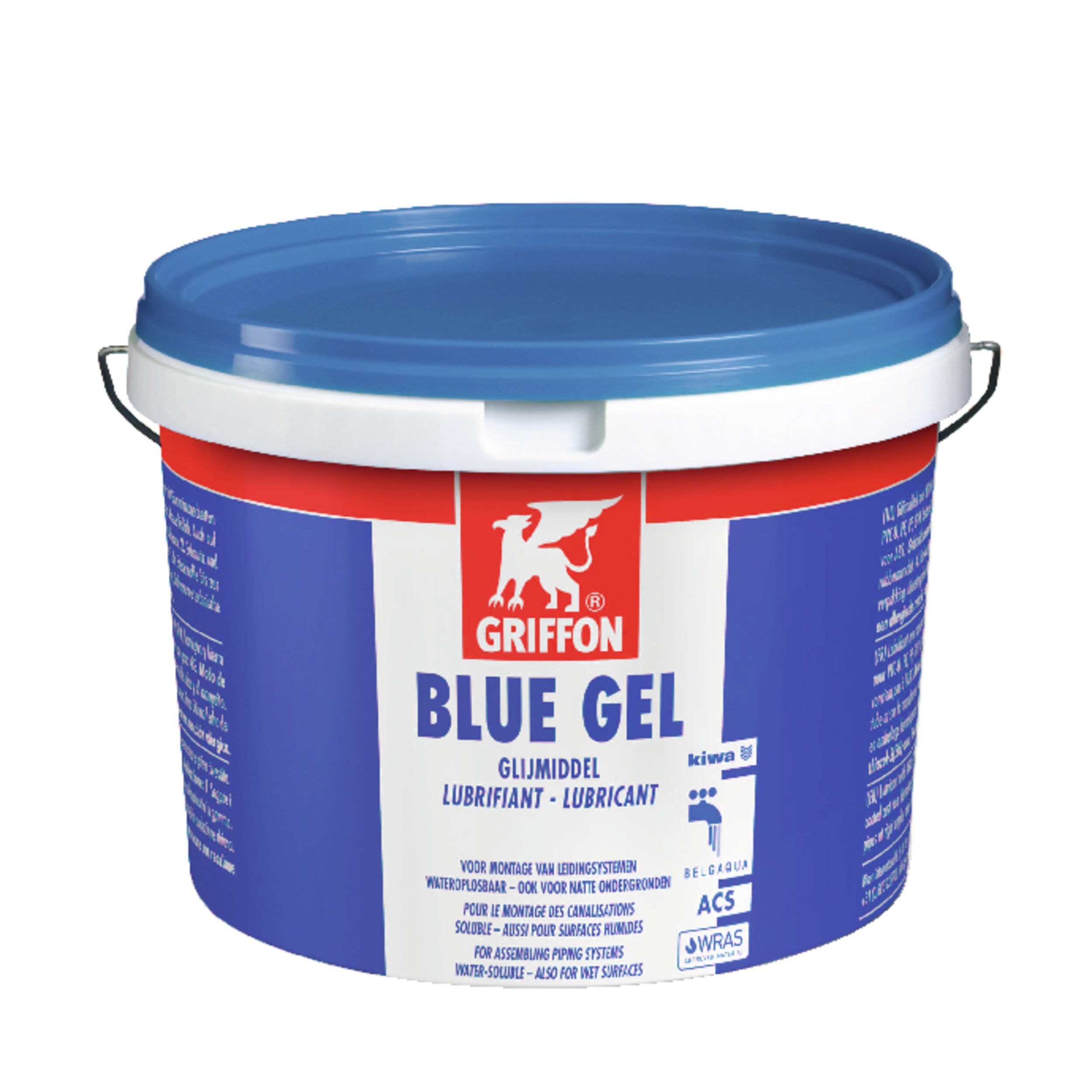 BLUE GEL lubrifiant en gel pour les emboîtements à joints. Seau 2,5 KG - GRIFFON - 6140009