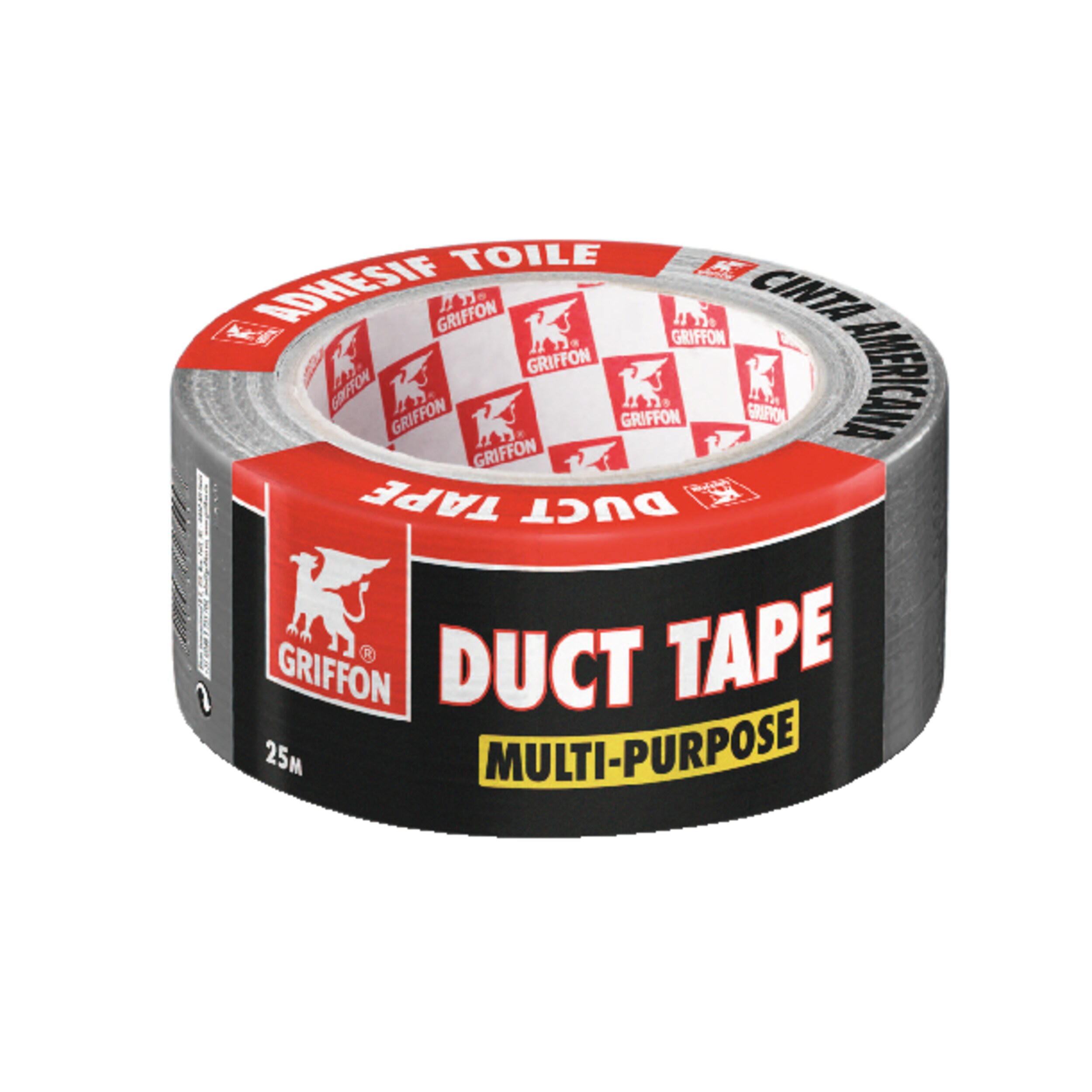 Adhésif toilé gris 25 M x 48 MM GRIFFON - 6310239