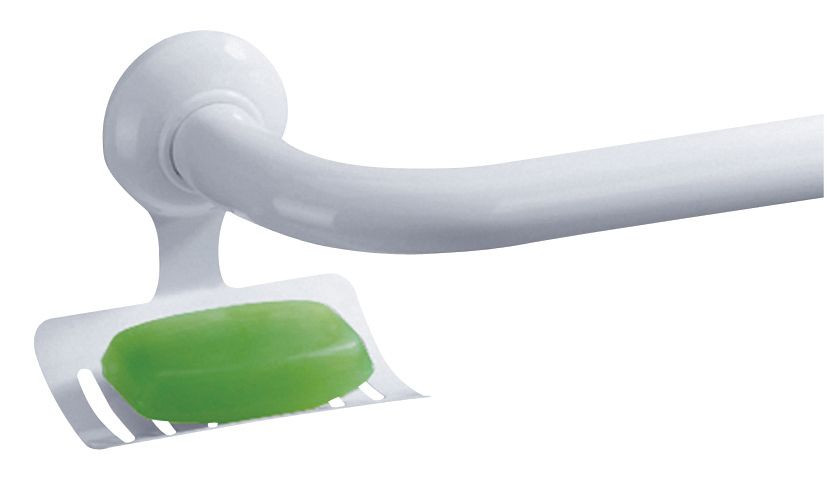 Porte-savon pour barres aluminium blanche, polyalu et polyalu ergosoft PELLET - 049321