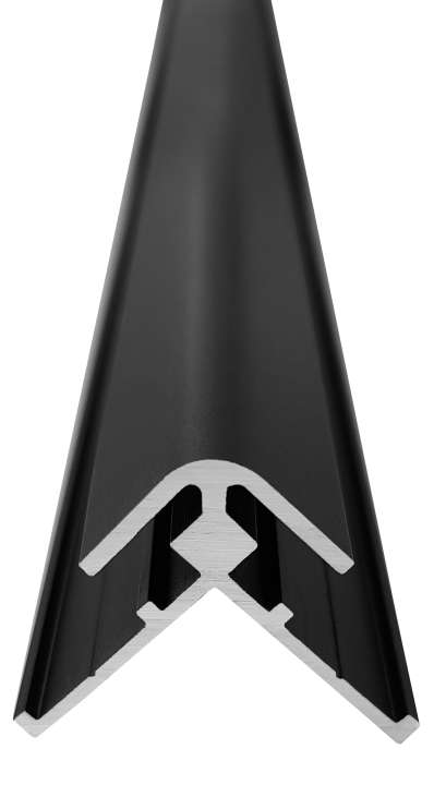 Profilé d'angle extérieur 90° pour finition panneaux VIPANEL H2.55M noir - 1420000328