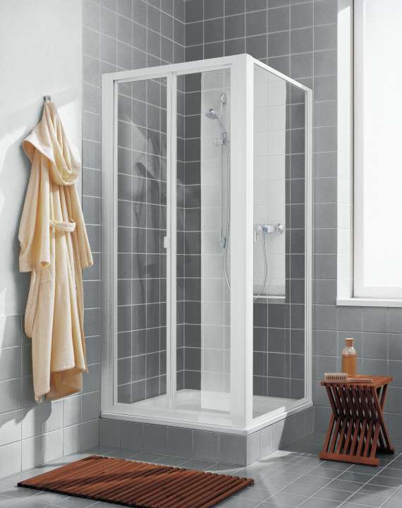 Porte repliable, Série Cada, CAFTD090192PK clair traité anticalcaire - 1404001040