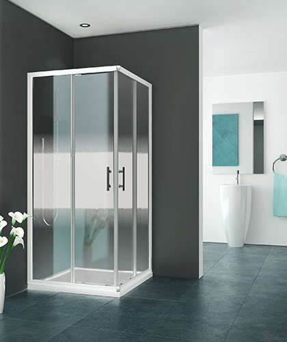 Paroi de douche angle coulissante EQUI EIANG L80 H1.9M blanc v.serig ETC ROTH - 1406000089