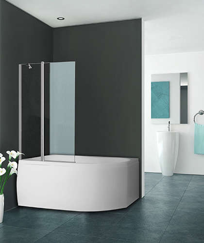 Paroi de baignoire EQUI EIBAF L110 H1.4M argent v.clair ETC ROTH - 1406000257