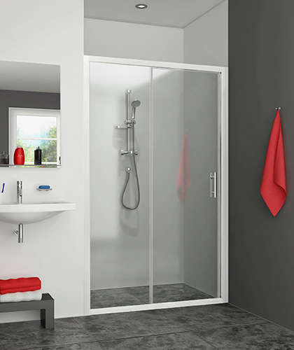 Paroi de douche coulissante EQUI EICL2 L120 H1.9M blanc v.clair ETC ROTH - 1406000034