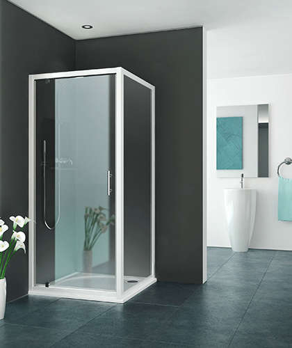 Paroi de douche fixe EQUI EIFIX L75 H1.9M blanc v.clair ETC ROTH - 1406000050
