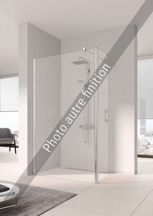 Paroi walk-in PEGA PETFL L120 2M argent poli v.clair clean - 1403036316