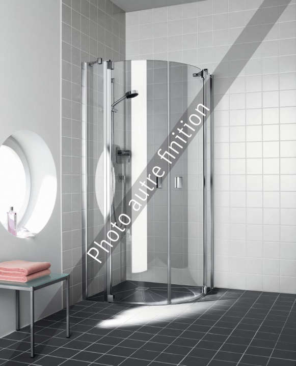 Paroi arrondie pivotante RAYA RAP55 L101 2M argent poli v.clair clean ROTH - 1403015922