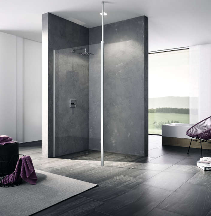Paroi walk-in WALK-IN-SHOWER XB XBWDW L120 2M argent poli v.clair clean ROTH - 1403036928