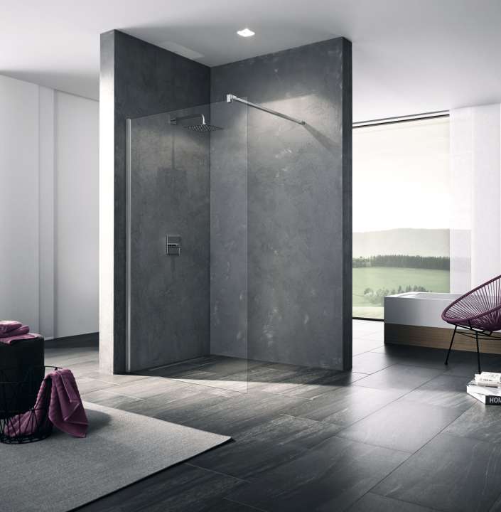Paroi walk-in WALK-IN-SHOWER XB XBWIA L140 2M argent poli v.clair clean ROTH - 1403036952