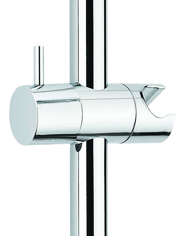 Curseur ABS chromé pour barre de douche Ø18 mm, design VALENTIN - 07150000000