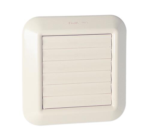 Grille de ventilation carrée avec sortie d'air à volets mobiles, blanche NICOLL - GOTB