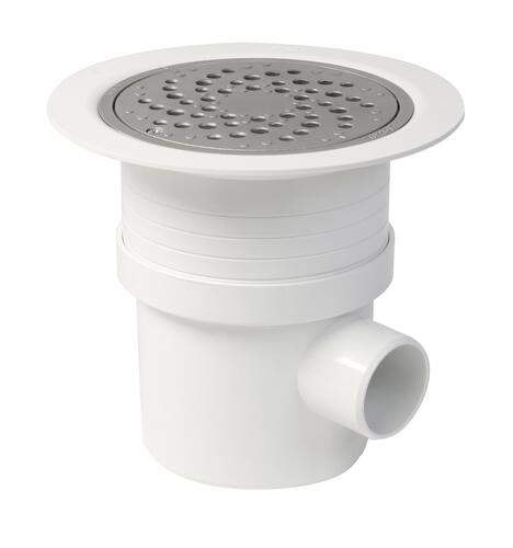 Siphon pour revêtement sol plastique grille alu - NICOLL - SITARAL