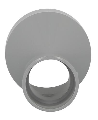 Réduction extérieure excentrée, Ø 75/40, mâle-femelle, à coller, gris, en PVC NICOLL - IP3