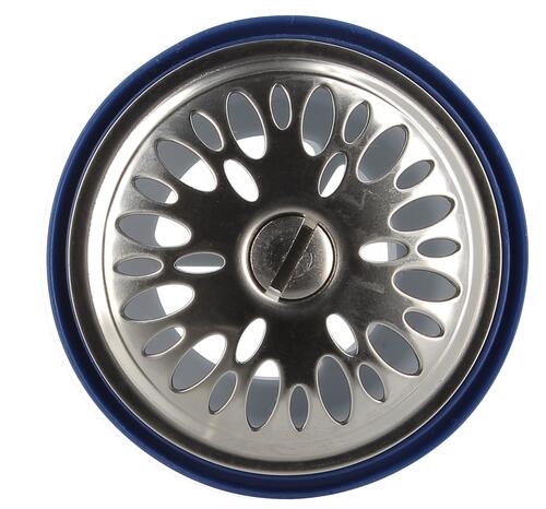 Bonde lavabo Ø 65 a grille bombe 18/10 Ø 60 - NICOLL - 201100