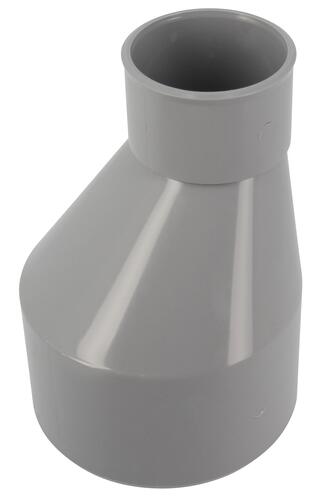 Réduction extérieure excentrée, Ø 100/50, mâle-femelle, à coller, gris en PVC NICOLL - IT5