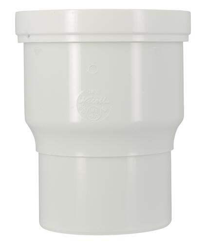 Pipe sortie droite de WC, en PVC blanc, Ø 100, Ø DM mini 85, Ø DM maxi 107 NICOLL - 1QW33