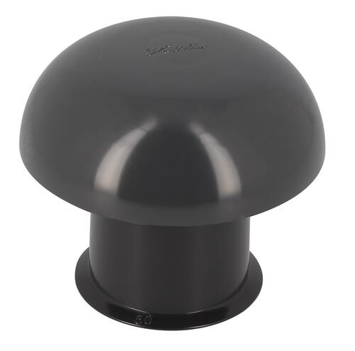 Chapeau ventilation sans anti insecte Ø 50 ardoise - NICOLL
