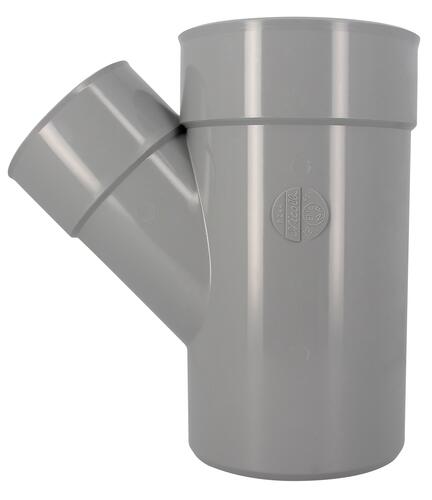 Culotte simple, Ø 160/110, mâle-femelle à 45°, à coller, gris, en PVC NICOLL - BZ44