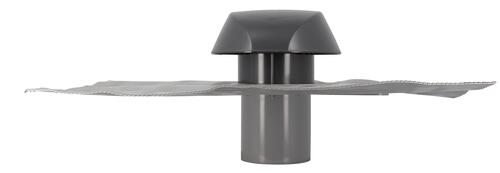 Chapeau de ventilation ATEMAX 60 x 60 cm Ø100 anthracite - NICOLL - VVF10A