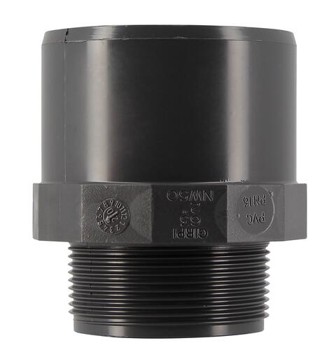 Embout pres. PVC 63/75 mâle-femelle 2" - NICOLL - E6350F