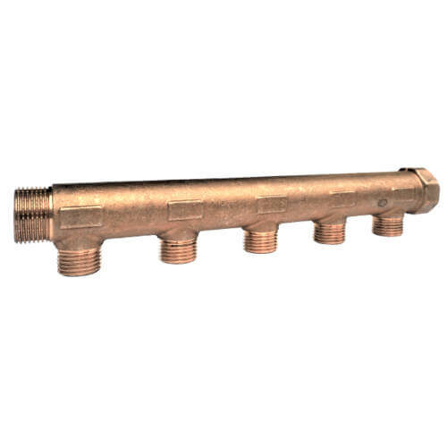 Distributeur Ø 28 MF 3/4"; Entraxe 50 mm; 2 piquages nus m1/2'' - GRK - 954-1A
