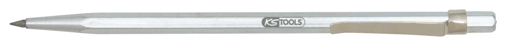 Pointe à tracer à corps 6 pans 5 mm avec clip d'accroche L.145 - KS TOOLS - 300.0301