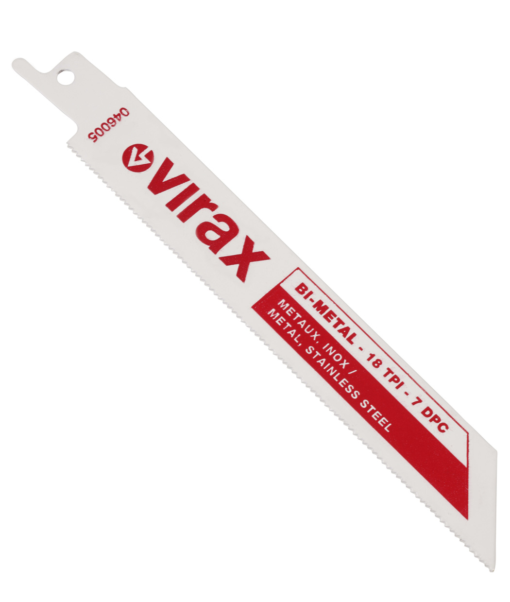 Pack 5 Lames scie sabre 6-10d/" 225 mm VIRAX - 046010