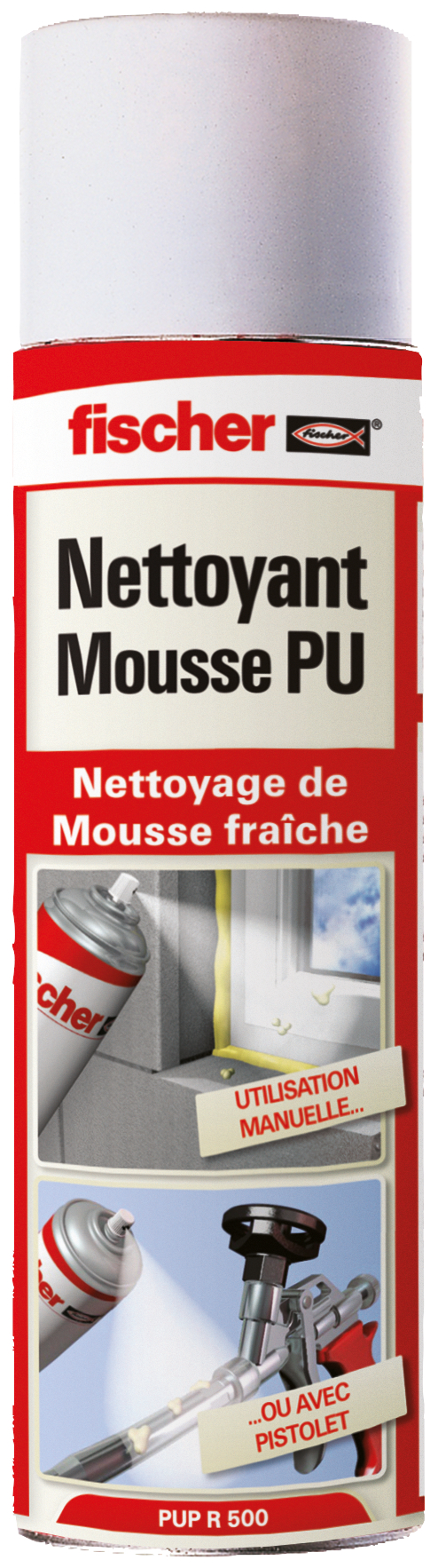 Nettoyant mousse pu 500ml - FISCHER - 53386
