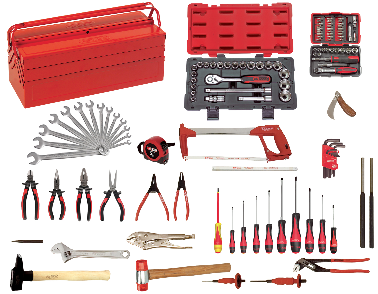 Composition d'outils pour la mécanique générale 131 pcs - KS TOOLS - 911.0131