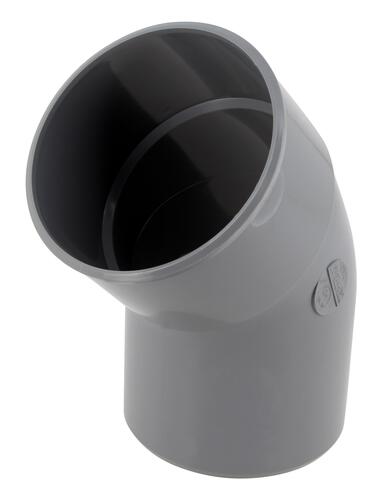 Coude PVC 100/45° mâle-femelle Ct4 - NICOLL - UCT4