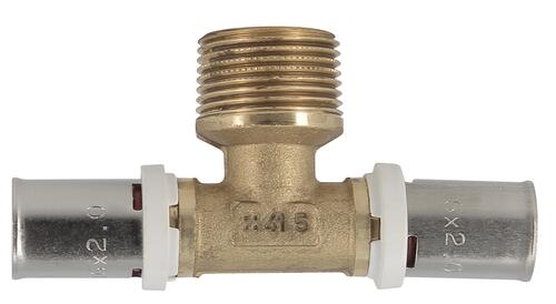 Té fluxo à sertir à viss d.16x3/4m - NICOLL - FLT1620M