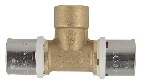 Té fluxo à sertir à viss d.26x1/2f - NICOLL - FLT2615F