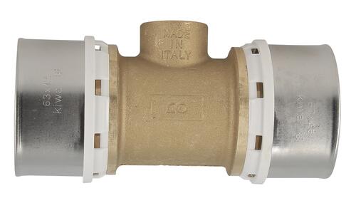 Té fluxo à sertir à viss d.63x3/4f - NICOLL - FLT6320F
