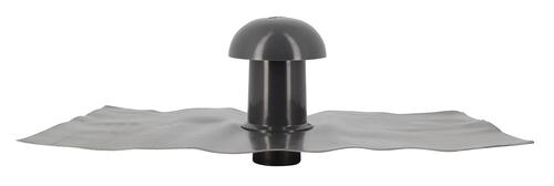 Chapeau de ventilation à collerette étanchéité Ø40 anthracite 35x25 - NICOLL - CD4