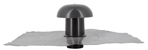 Chapeau de ventilation à collerette étanchéité Ø50 anthracite 35x25 - NICOLL - CD5